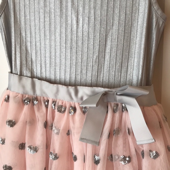 Girls’ silver and pink tulle dress - Picture 3 of 4